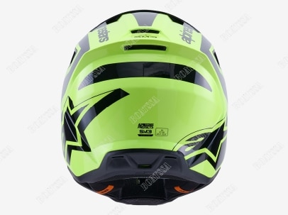 ALPINESTARS HELMET S-M3 HEAT – YELLOW FLUO/BLACK GLOSS (MEDIUM