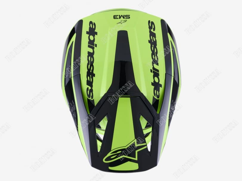 ALPINESTARS HELMET S-M3 HEAT – YELLOW FLUO/BLACK GLOSS (MEDIUM