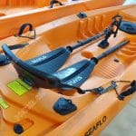 Seaflo Fishing Kayak with Split Oars – Orange – 2