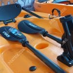Seaflo Fishing Kayak with Split Oars – Orange – 3