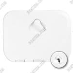 TOP LINE HATCH 270mm x 375mm WHITE with Lock -1